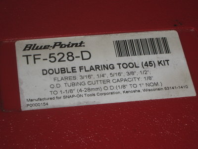 Flaring Tool Blue Point label.JPG and 